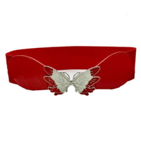 Women's Fashion Butterfly Belt Buckle Elastic Waistband Decorative Belts - Buckles.Biz