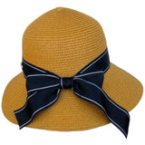 Women's Natural Packable Wide Brim Casual Straw Summer Sun Hat - Buckles.Biz