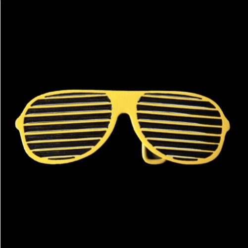 Yellow Sun Glasses Shades Shutter Cool Belt Buckle - Buckles.Biz